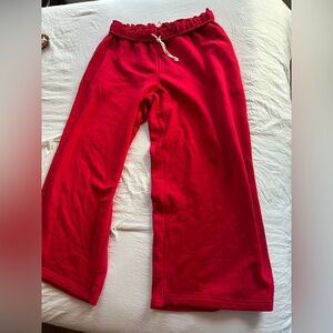 Urban Outfitters Out From Under Size XL Red Wide-Leg Sweatpants